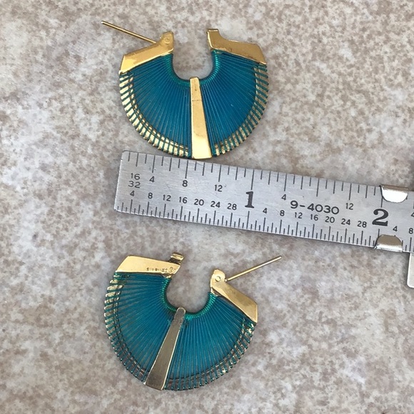 Fishing Line Earrings. Sterling Silver. HP - Picture 3 of 5